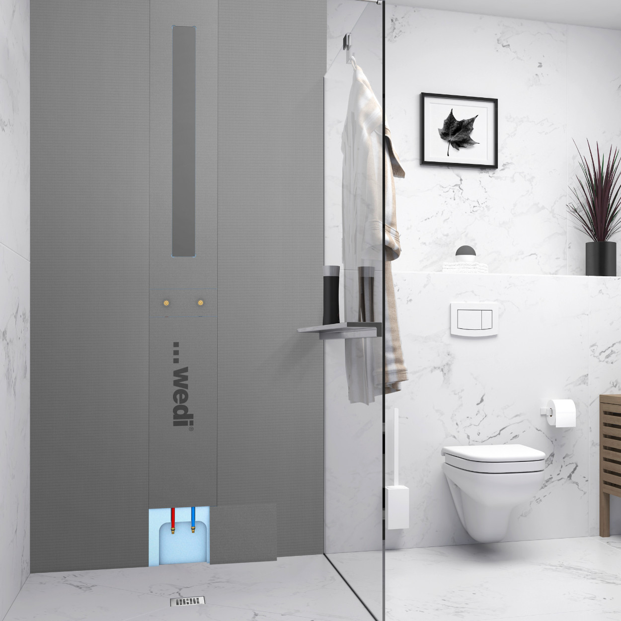 Wedi Sanwell Douchewandmodule XS